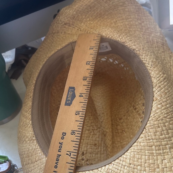 Western Cowgirl Raffa Straw Hat Band Rhinestone Cross Y2K Cowboy Boho Medium - Picture 9 of 11